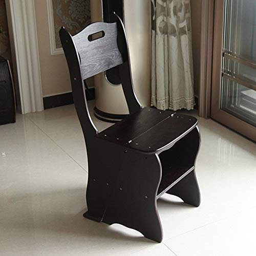ALDDPWE Kletterhocker für den Innenbereich, Klappleiterhocker aus Holz, multifunktionaler Tritthocker für zu Hause, Kletterhocker, Barhocker, Klapphocker (Farbe: A) (C) Keep it in Mind