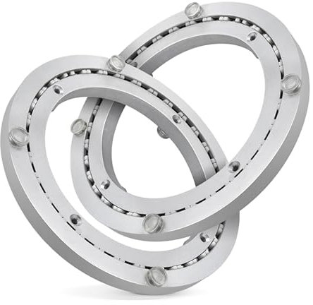 Plateau tournant à roulement rond, plaque pivotante for table de roulement en alliage d'aluminium, plateau tournant rotatif à roulement Lazy Susan, plateau tournant Lazy Susan robuste(800mm (32 inches