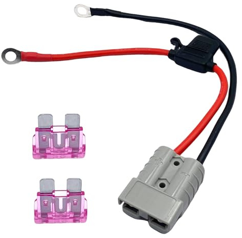 Connettori rapidi per cavi batteria da 600 V, 50 Amp, 10 guage, con O-Ring e fusibili per il trasferimento di potenza della batteria