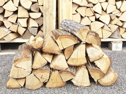 gruenwaren jakubik 30 Kg Feuerholz Kaminholz Brennholz Eiche Holzscheite trocken Premiumqualität