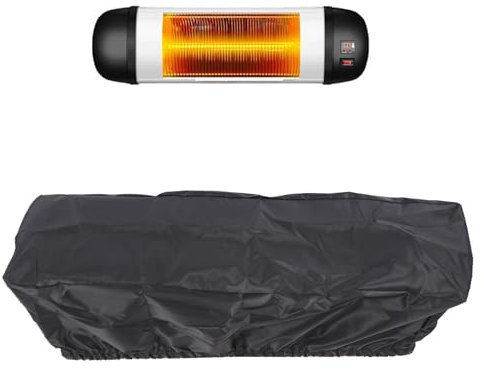 Patio Heater Cover, Waterproof Wall Mounted Electric Heater Cover Infrared Heater Cover for Indoor Outdoor Garage Backyard