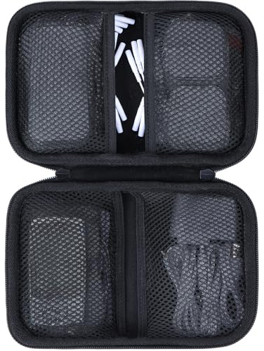 Lebakort Hart Schutzhülle Etui für AUVON TENS Gerät Reizstromgerät,M Tasche | Wiederaufladbare Reizstromgerät gegen Schmerzen Tasche, Tragbare Aufbewahrungshülle, Stoßfester Schutz, Hartschale