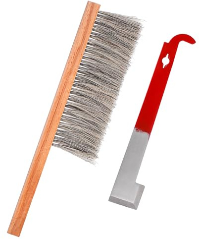 LIOOBO 1set Beehive Tool Set Kit and Hook Beekeeping Supplies for Honey Bee Apiary