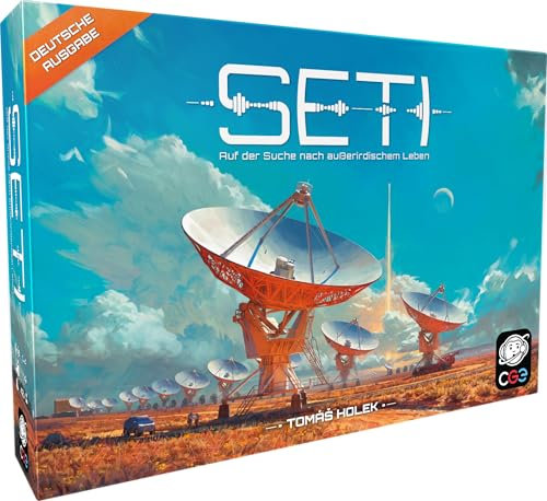 CGE Czech Games Edition SETI: Auf der Suche nach außerirdischem Leben - Astronomisches Brettspiel im Weltall - Strategisches Sci-Fi-Erkundungsspiel im Kosmos - Deutsch - 1-4 Spieler - ab 14 Jahren