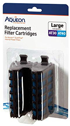 Aqueon 6 Count Replacement Internal Filter Cartridges, Large, for QuietFlow Internal Filter AT30 and AT40