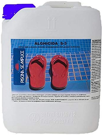 PISCINA SEMPLICE, ALGHICIDA S3, Ideale Per Prevenire Alghe in Piscina, Formato da 25 Kg