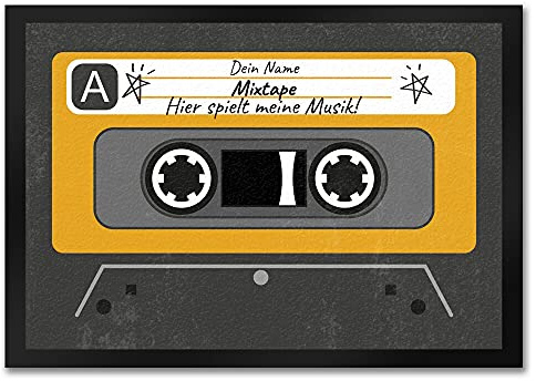 speecheese Mixtape Kassette - eine personalisierte Fußmatte für alle Musiker oder Label als Deko und Hinweis wer das Sagen hat Producer