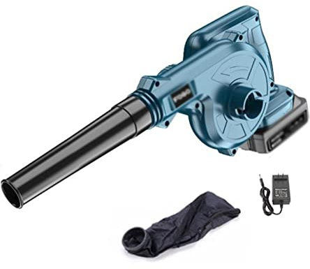 Soplador De Hojas Inalámbrico 2 En 1 Aspirador Eléctrico De Mano con Batería Cargador Rápido Soplador De Hojas Inalámbrico para Hojas Astillas De Madera Escombros De Jardín Cortes De Césped