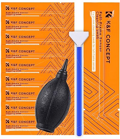 Vollformat Kamera Sensor Reinigung 24mm Mikrofaser Swabs 10 Stück Staubfrei + Blasebalg