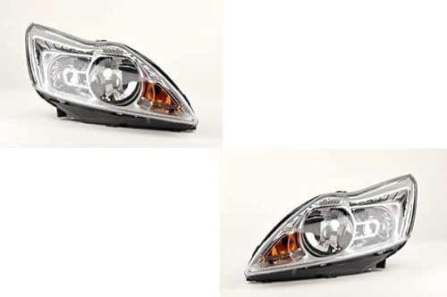 Johns, Scheinwerfer Halogen HSW passend für Ford Focus 05 08-11 H7 H1 Satz Links Rechts