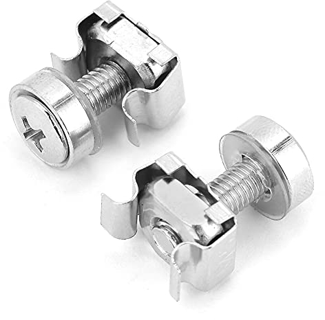 Set 20 Pezzi Bulloni Viti per Rack Armadio Scaffali Server M5 M6 16mm 20mm Kit Accessori Montaggio Hardware