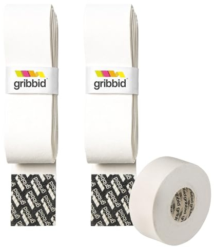 GRIBBID Lot de 2 grips souples pour hockey sur gazon + ruban adhésif (disponible en plusieurs paquets) – La peau de chamois hollandaise originale