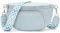 Rorimyth kleine bauchtasche damen Hellblau umhängetasche damen klein Veganes Leder gürteltasche handtasche crossbody bag