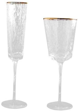 PHENOFICE 2pcs Red Wine Glass Glass Creative Goblet Party Drinkware for Bouquet Party