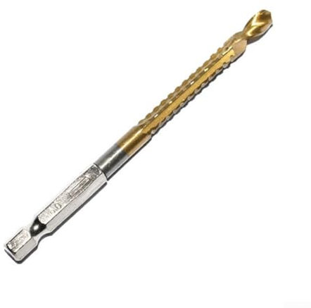 HSS-Schlangenbohrer, Sechskant-Schaft, Beschichtung, effiziente Spanentfernung, feine Schleifklingen (6 mm)