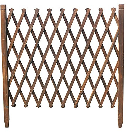 Erweiterbarer Holzgitter-Zaun, Pflanzenschutz, Terrasse, Dekoration, 140 cm/170 cm/180 cm/240 cm Innenhof