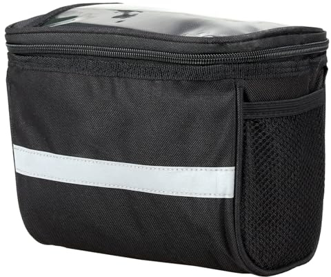 PURPLELILY Fahrräder Isolierte Vordertasche Rennrad Lenkertasche Fahrräder Gepäcktaschen Kühltasche mit reflektierenden Streifen