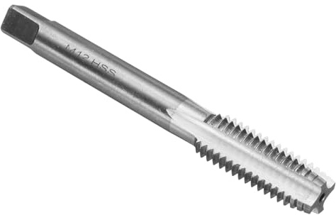 QUARKZMAN Hand Gewindebohrer, M12x1,75 Metrisch Gewindeschneider, Rechtshänder Legierter Werkzeugstahl, Geradnut-Mittelschneider (MB)