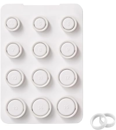 Medidor de anillos,1 Pieza,Kit de Tallaje,Compatible con Todos los Dedos,Averigua tu Talla Ideal Antes de comprarlo
