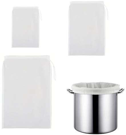COAFTUG Filterbeutel Siebbeutel Nylon Brew Filter Bag Passierbeutel Presssack für Obstpresse Filtertasche Gemüsebeutel Wine Filtersack Saft Press Beutel Maischesack