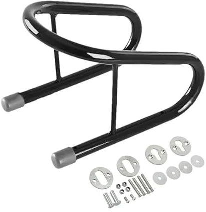 Isctxh Supporto per cunei per ruote anteriori supporto per parcheggio ruote per moto cunei per parcheggio in acciaio inossidabile per accessori per moto Supporto navigazione Staffa