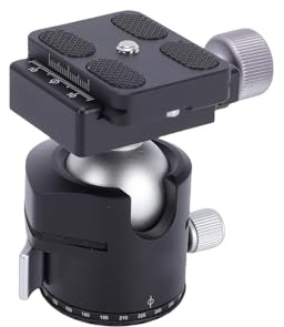 Bewinner Rotule de Trépied de 32 Mm |Verrouillage à Levier en Un, capacité de Charge de 8 Kg et Aluminium CNC, Dégagement Rapide Universel pour la Photographie sans Miroir/Smartphone