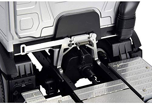Carson 500907590 1:14 Alu Kabinenverriegelung MB Arocs - Modellbauzubehör, Truck Modellbau, Zubehör für ferngesteuerte Trucks, Ferngesteuerter LKW, Silber/Schwarz
