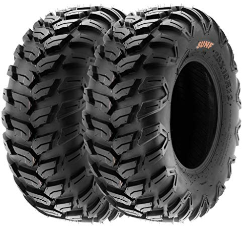 SunF A043 25x10-12 25x10x12 Sport-Performance XC ATV UTV Quad Reifen Gelände Radialreifen 6PR TL 63N E4, Satz von 2 Stück
