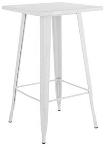 Destello S.L. Mesa Alta Metal Gris Claro diseño Eventos 105 x 80 x 80 cm