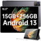 OUKITEL OKT3 Tablet 10.51 Inch - 15GB RAM + 256GB ROM (TF 2TB), 8250mAh Gaming Tablet, 18W, Android 13 Tablets, 1920x1200 FHD+, Netflix Tablets, 4 Stereo Speakers, Dual SIM 4G LTE/5G WiFi/OTG, Grey