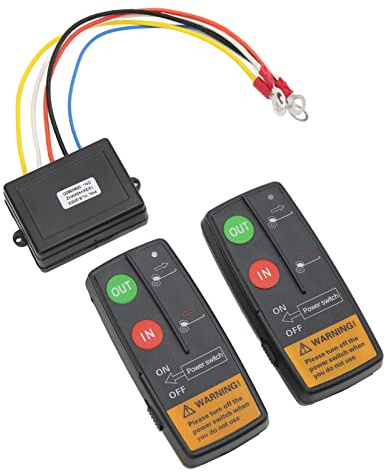 Télécommande De Treuil Sans Fil, Kit De Contrôleur De Treuil électrique Universel 75 Pieds De Portée 12V 24V Haute Sensibilité Accessoires De Pièces Automobiles Pour Voiture ATV Camion