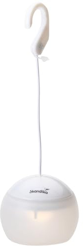 Skandika LED Campinglampe Tufjord |3 Lichtmodi, 2000 mAh Akku, wiederaufladbar, Zeltlampe, Nachtlicht |Lampe für Camping, Garten, Dekoration, Wandern (weiß)