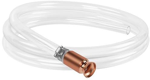 Flintronic 2M Siphon Hose, Syphon Self Priming Gas Siphon Pump, Valve Virgin Grade Tubing Safe Fuel Transfer Pump, Shaker Siphon Automatic Pumping Pipe for Gasoline Fuel Water Transfer