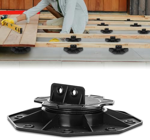 Ansobea Set med 20 höjdjusterbara dubbar 18–30 mm, terrasslager, justerbara fötter, plattlager