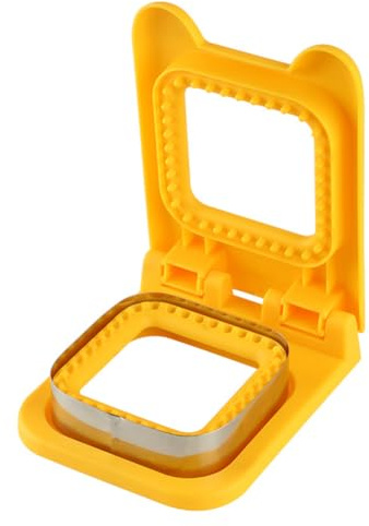 Cymwer Cut and Seal Stainless Steel Crustless Bread Sandwich Sealer Remove Bread Crust Easy To Use Square Cookie Bread Pancake Maker Great for Lunchbox and Bento Box for Kids Lunch