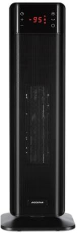 Aigostar Energiesparend Heizlüfter mit Thermostat Heizung, 2000W PTC Keramik Heizlüfter mit Fernbedienung, 70° Oszillation, 4 Modi, 24H Timer, LED-Anzeige, Überhitzungs- & Kippschutz, Schwarz