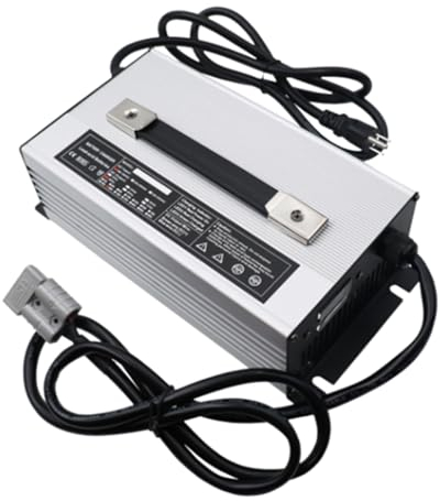 HYDTGZ Batterieladegerät 48V 25A Elektro Gabelstapler Ladegerät mit 50A/120A/175A/350A Anderson-Stecker 100 VAC - 240 VAC Erhaltungsladegeräte LCD-Display zum Laden von Blei Säure Batterien,B,350A