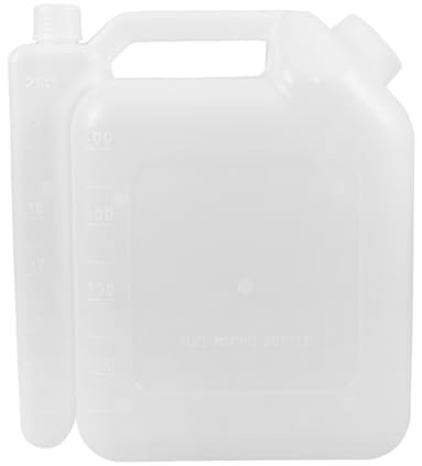 jojofuny Botella Mezcladora de Aceite 4l para Mezcla de Gasolina y Aceite, Bidón Portátil para Motores de Dos Tiempos, Medidor Preciso, Resistente y Compacto para Taller y Color Aleatorio