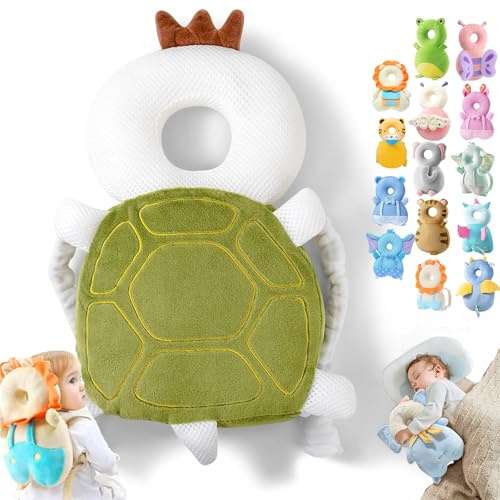 Wonder Baby Head Protector, Wonderbaby Head Protector, Baby Head Protector Backpack, Baby Backpack Head Protection Pillow, Baby Fall Back Head Protector for Baby Walking (Turtle)