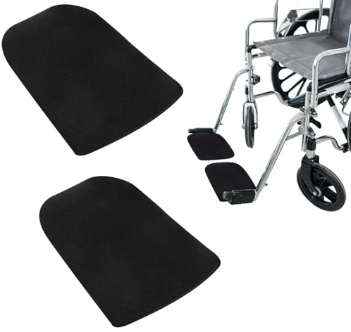 Healeved Antirutsch Fußüberzüge Für Rollstuhl 2 Stück Weiche Beinpolster 19.5X14X0.4 Zoll Rutschfeste Fußabdeckung Für Senioren Rollstuhl Zubehör