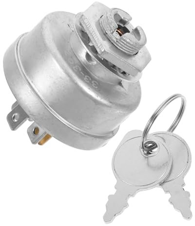 IWOWHERO Interruttore Di Avviamento Per Carrello Da Giardino Kubota Interruttore Di Accensione Chiave Gruppo in Lega Di Zinco e Rame Sostituzione Rapida e Affidabile