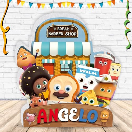 Generico Sagoma 29 cm con Nome Personalizzato Compatibile con Pan Barbiere Pasticciere