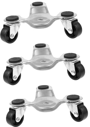 DECORNIJIA 3pièces Outil De Transport De Meubles En Acier Avec Roulettes Pour Déplacement Facile Chaises Et Canapés