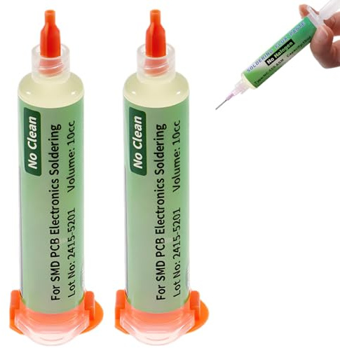 VRYNDH YF-RMA-559【10cc】 Lötpaste – T5 Granulat im Spritzen-Set – Spezielles Lötflussmittel für BGA, SMD, LED – Einfache Anwendung