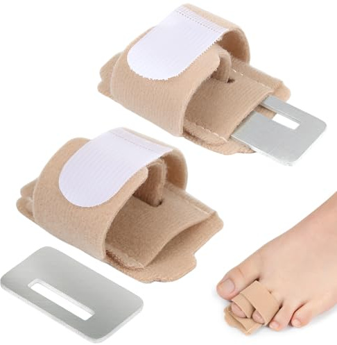 FCPEAG 2pcs bandages en marteau,bandages d'orteils cassés pour attelle d'orteil en marteau,Attelles d'orteils pour orteils tordus et courbés