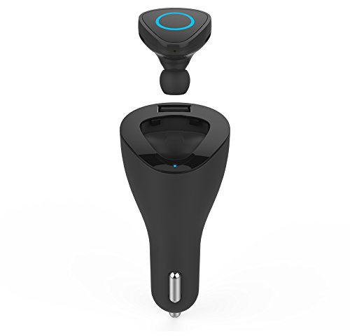 Celly BHDUOBK Auricolare Wireless con Bluetooth 4.0+EDR per Smartphone, Tablet e PC, Microfono Incorporato, Nero