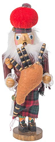 OBC Räuchermännchen Dudelsack-Spieler bunt, 18 cm, Dekofigur handbemalt im Kunsthandwerks-Stil/Räuchermann/Räucherfigur aus Holz