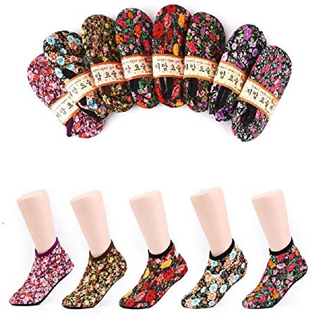 Beoseon Women's Warm Winter Socks Korean Traditional Slipper Sock Cold Weather Amazingly Warming Cozy Affordable Elastic Socks