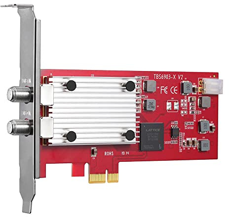 TBS6903X DVB-S2 S2X Professional Dual Tuner PCI Express Digital Satellite TV Card for Receive Special Stream Broadcasted with ACM, VCM, Multi Input Stream, 16APSK,32APSK and Generic Stream Mode