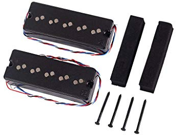 Alnicov Bass Pickups Double Layer Soapbar Humbucker Pickup Set für 5-saitige Bassgitarrenteile